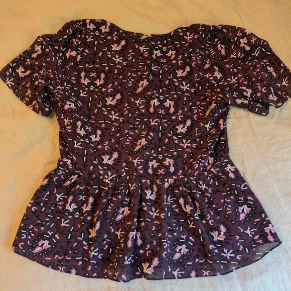 Madewell Peplum Blouse -szS - Picture 4 of 10